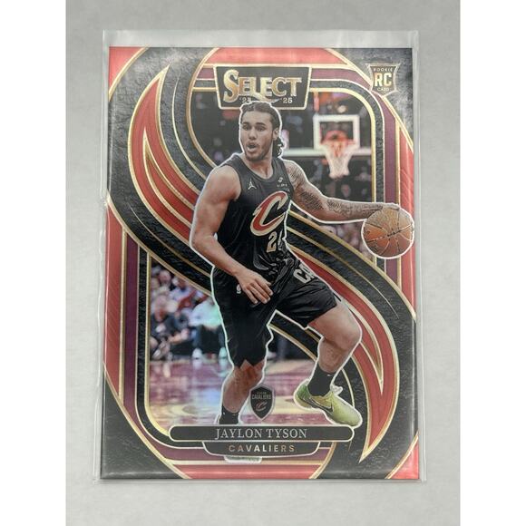 2024-25 Select Jaylon Tyson Premier RC Red Prizm Rookie /199 Cavaliers - Picture 1 of 2
